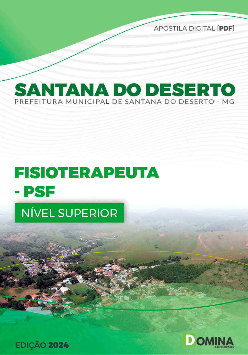 Apostila Santana Do Deserto MG 2024 Fisioterapeuta