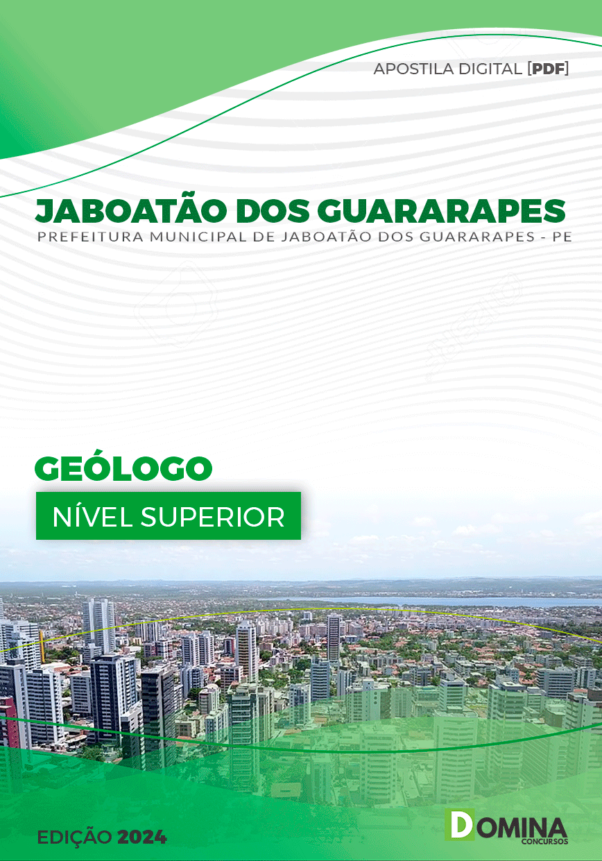 Apostila Prefeitura Jaboatão Guararapes PE 2024 Geólogo