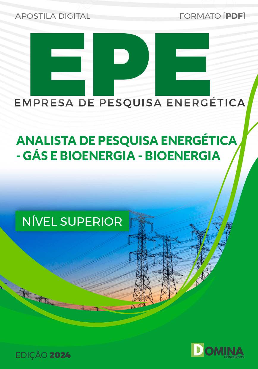 Apostila EPE 2024 Analista de Pesquisa Bioenergia
