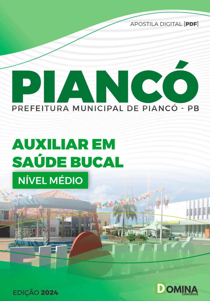 Apostila Piancó PB 2024 Auxiliar Saúde Bucal