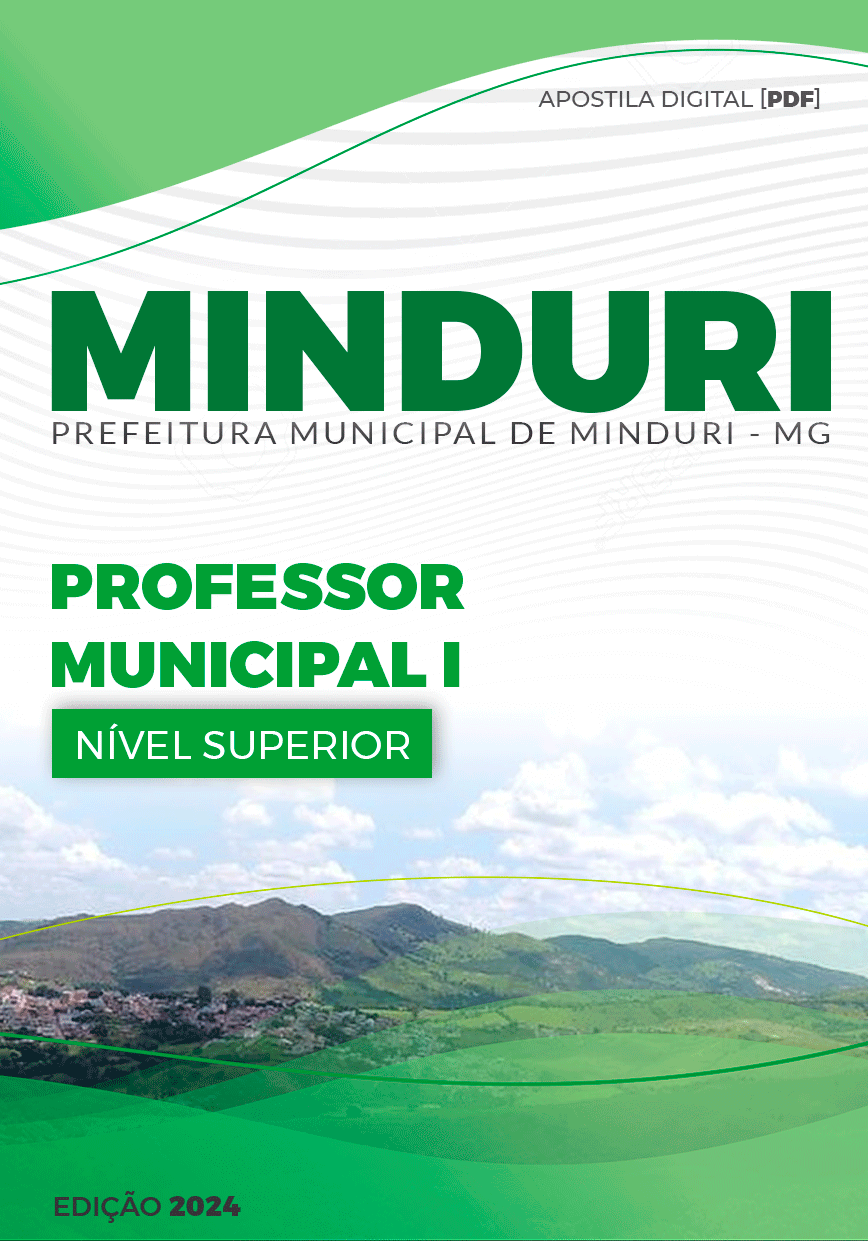 Apostila Minduri MG 2024 Professor Municipal I