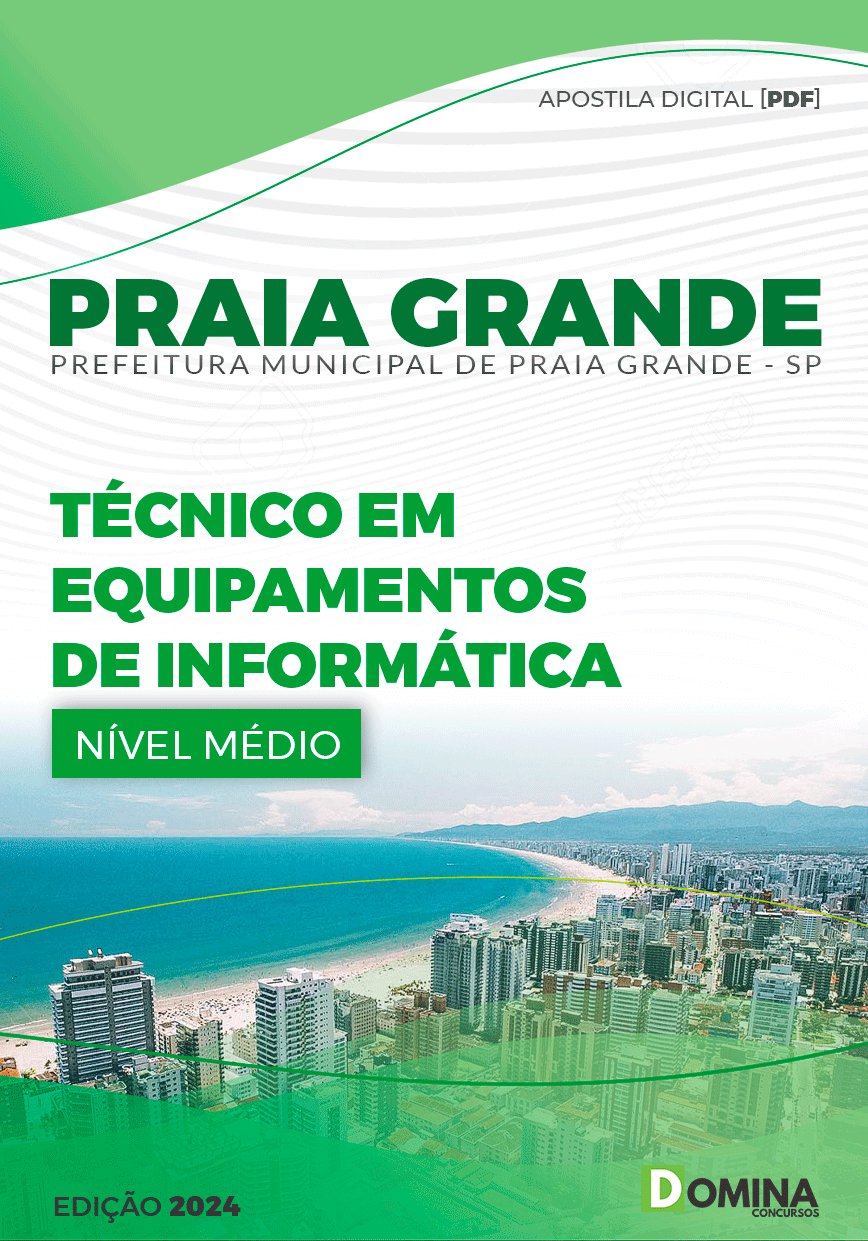 Apostila Técnico Equipamentos Informática Praia Grande SP 2024