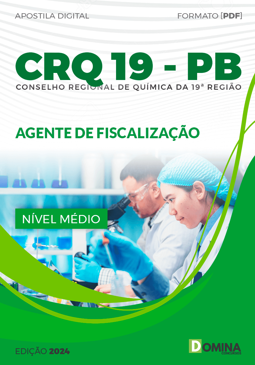 Apostila CRQ 19 PB 2024 Agente Fiscal