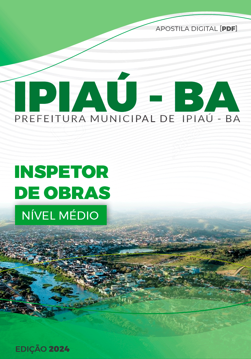 Apostila Ipiaú BA 2024 Inspetor De Obras