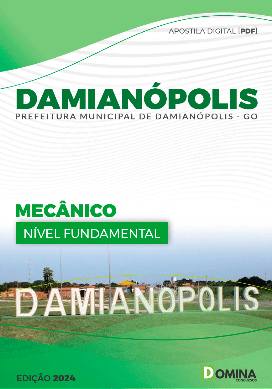 Apostila Prefeitura Damianópolis GO 2024 Mecânico