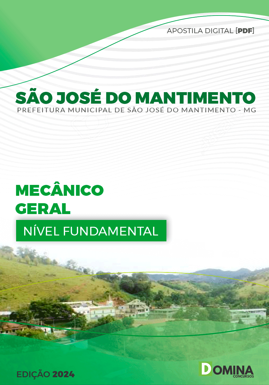 Apostila São José do Mantimento MG 2024 Mecânico Geral