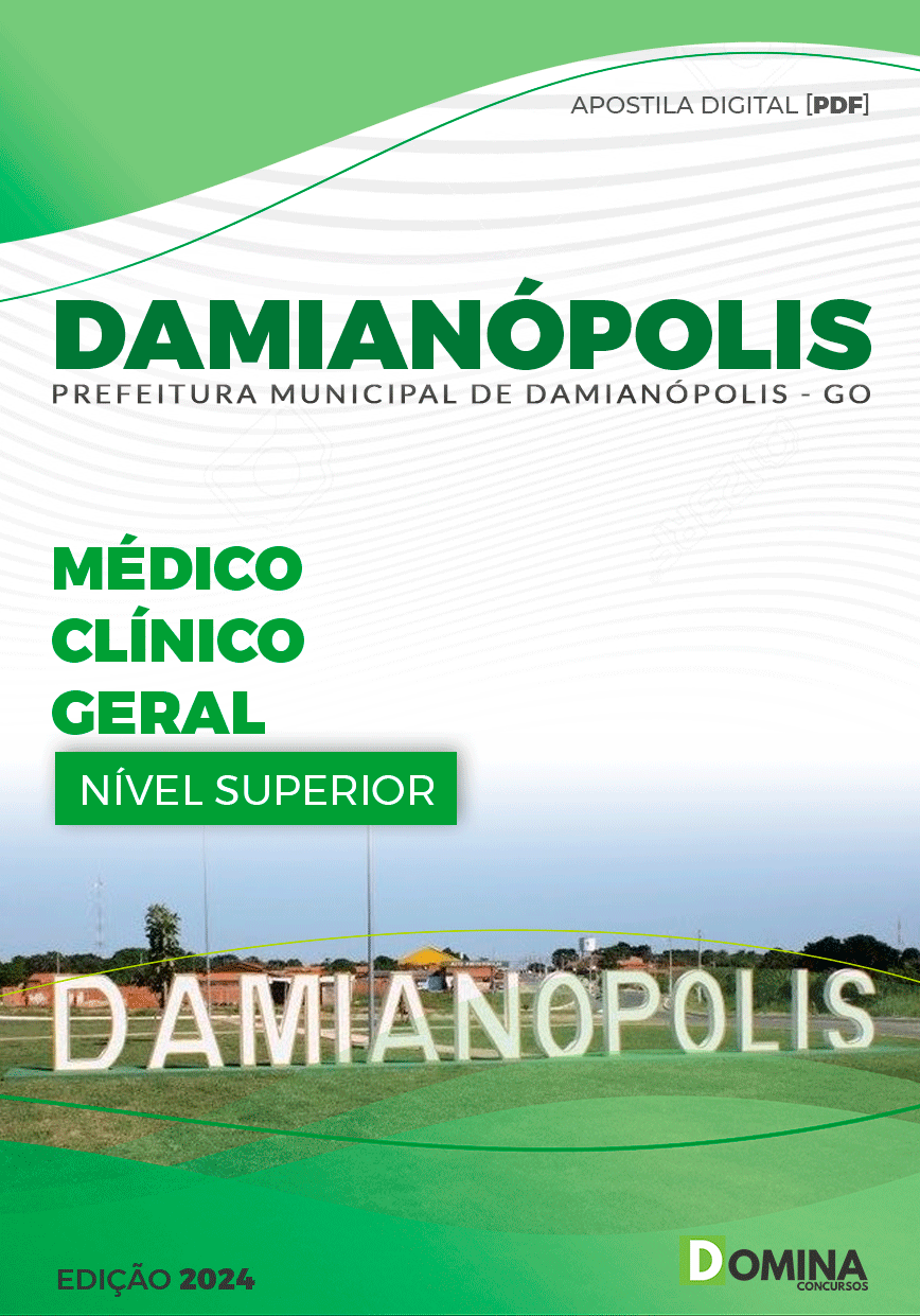 Apostila Prefeitura Damianópolis GO 2024 Médico Clínico Geral