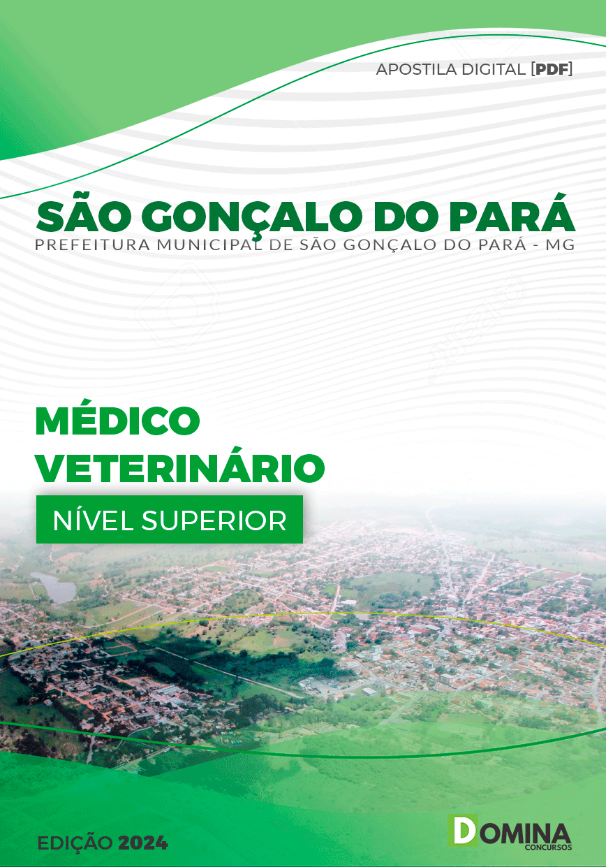 Apostila Pref São Gonçalo Pará MG 2024 Médico Veterinário
