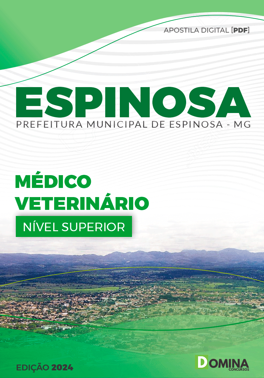 Apostila Prefeitura Espinosa MG 2024 Médico Veterinário