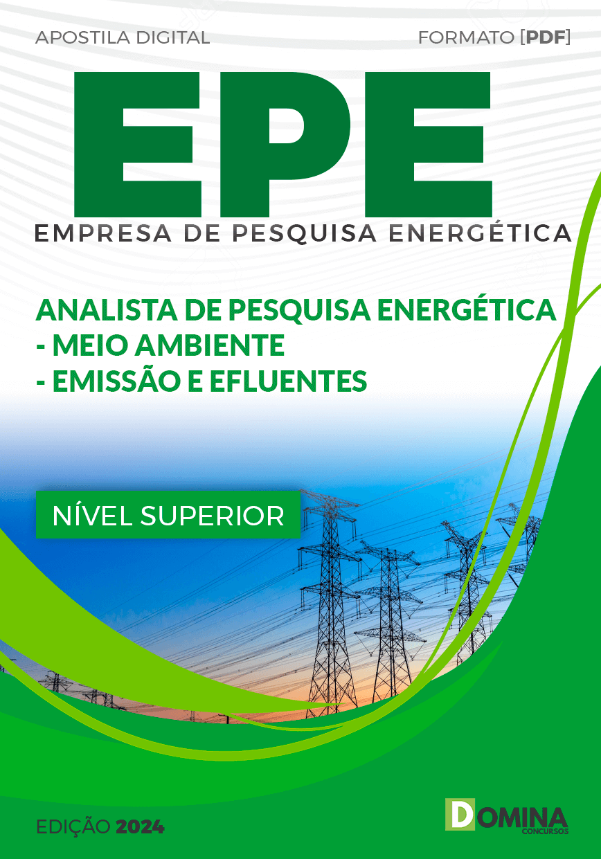 Apostila EPE 2024 Analista de Pesquisa Emissão e Efluentes