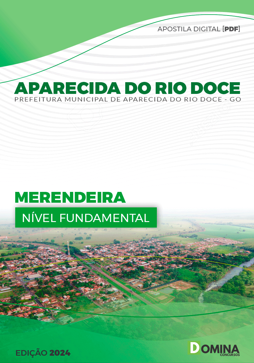 Apostila Aparecida do Rio Doce GO 2024 Merendeira
