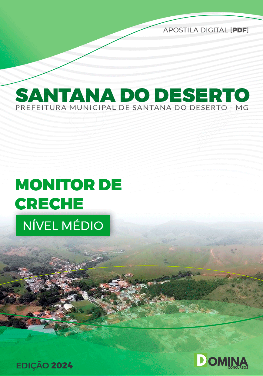 Apostila Santana Do Deserto MG 2024 Monitor De Creche