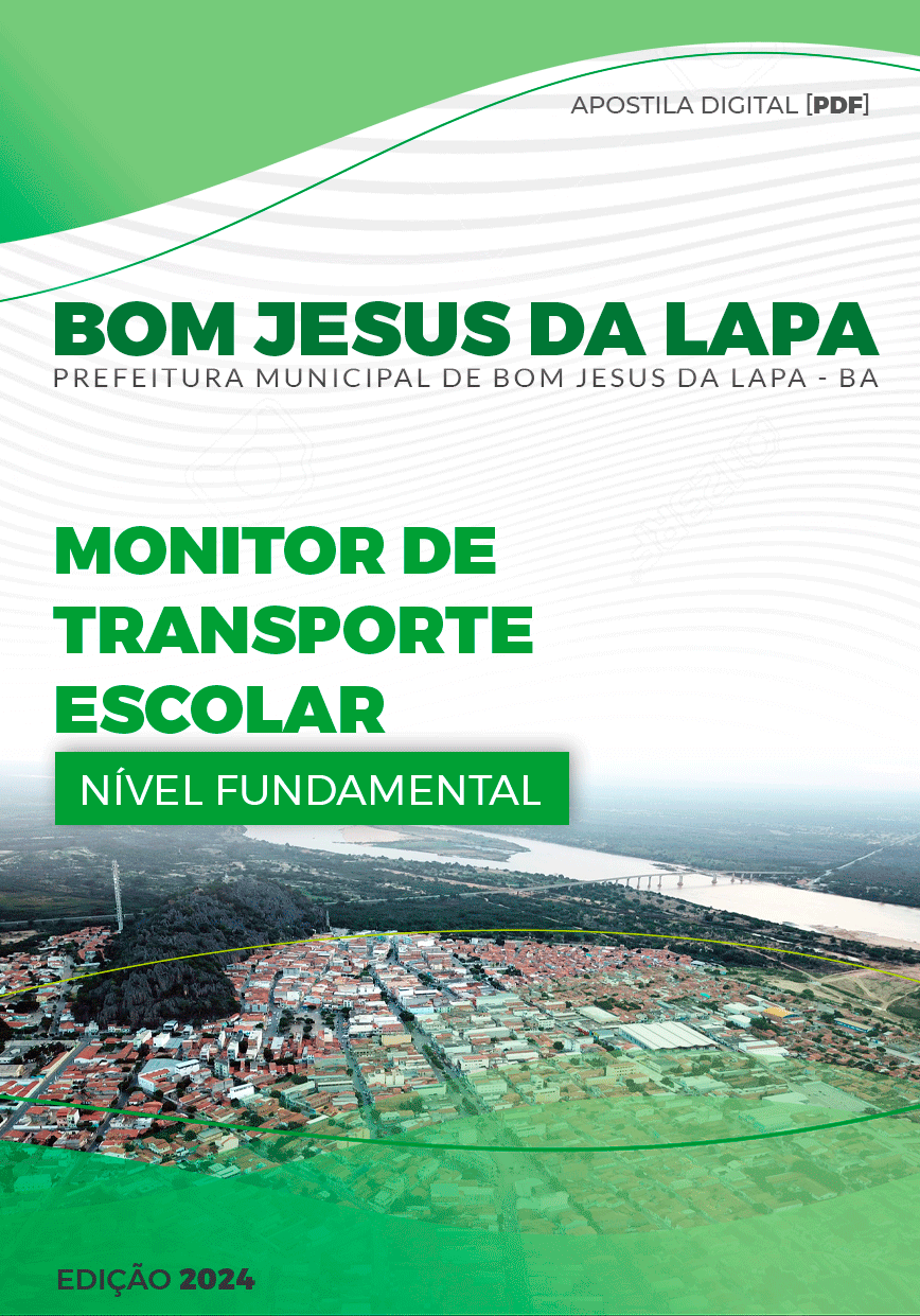 Apostila Monitor Transporte Escolar Bom Jesus da Lapa BA 2024