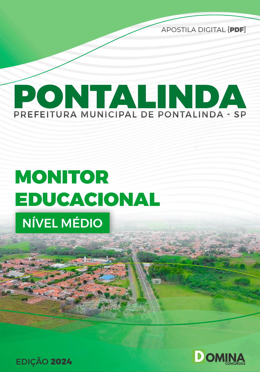Apostila Monitor Educacional Pontalinda SP 2024