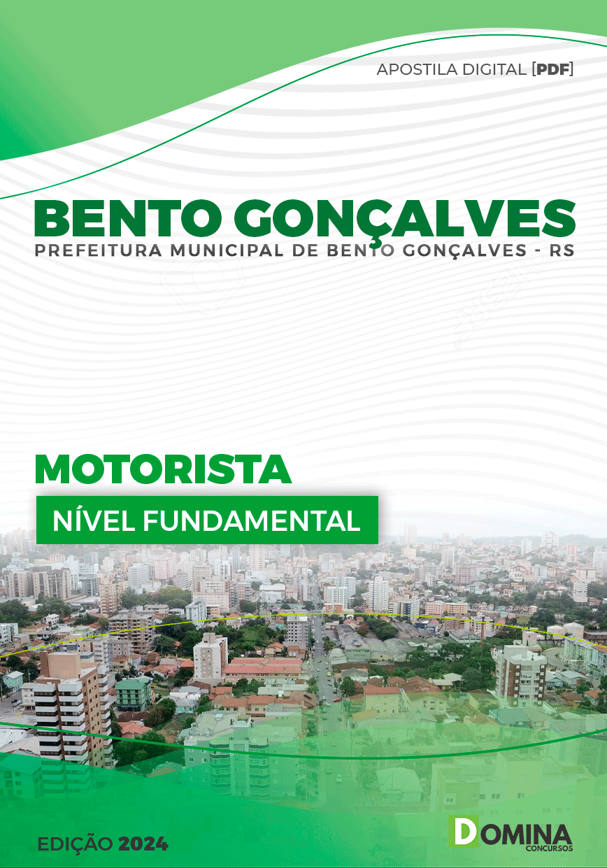 Apostila Prefeitura Bento Gonçalves RS 2024 Motorista