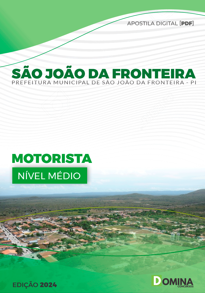 Apostila Motorista São João Fronteira PI 2024