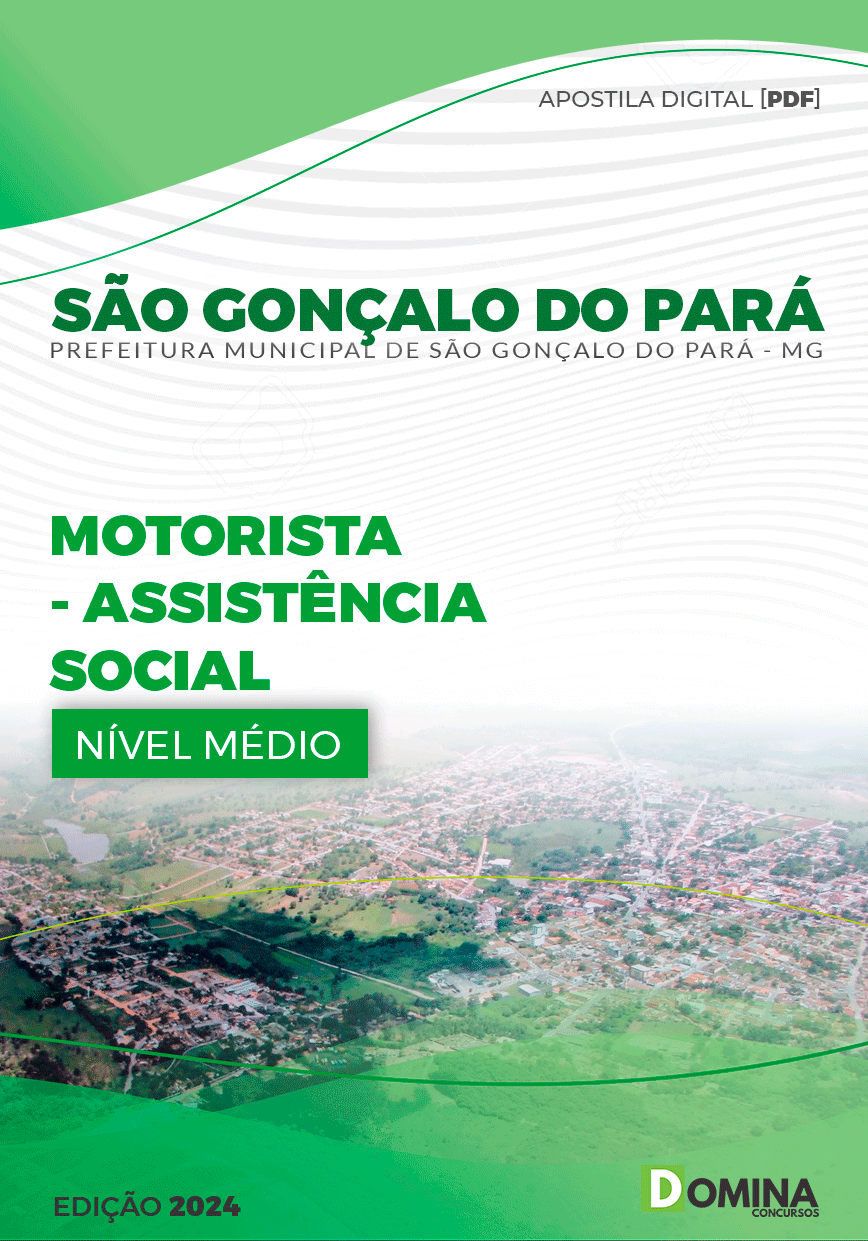 Apostila Pref São Gonçalo Pará MG 2024 Motorista