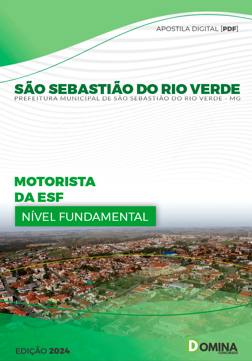 Apostila São Sebastião do Rio Verde MG 2024 Motorista ESF