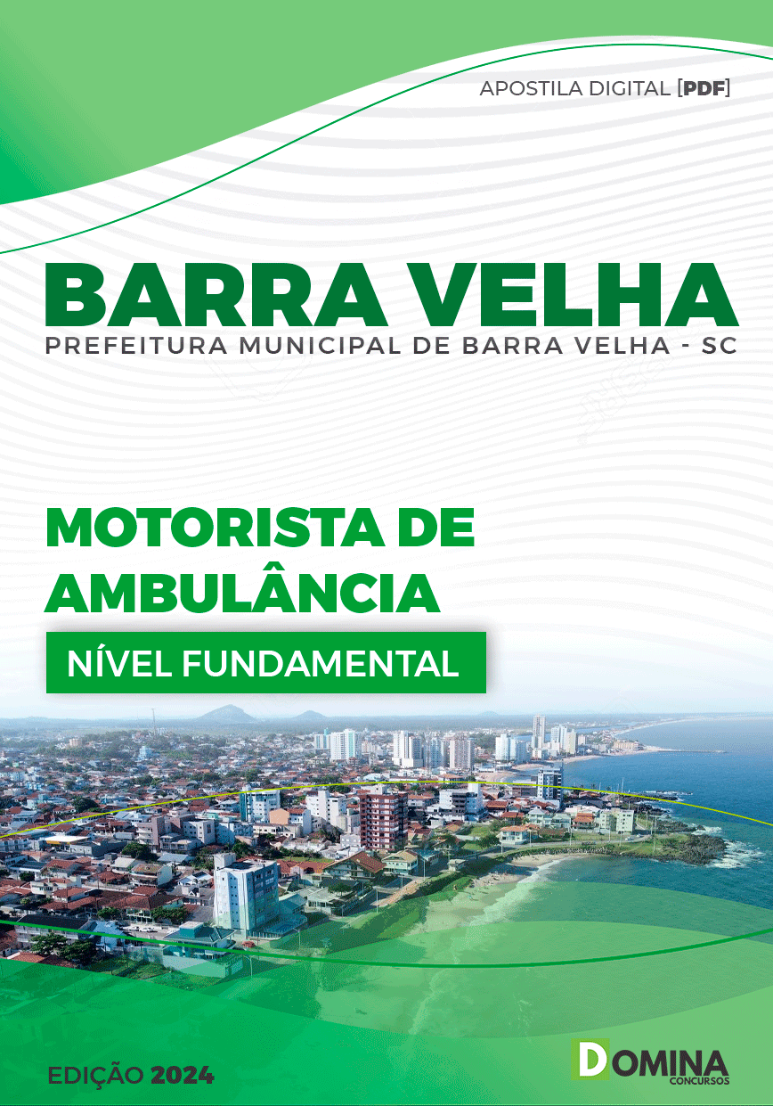 Apostila Barra Velha SC 2024 Motorista De Ambulância