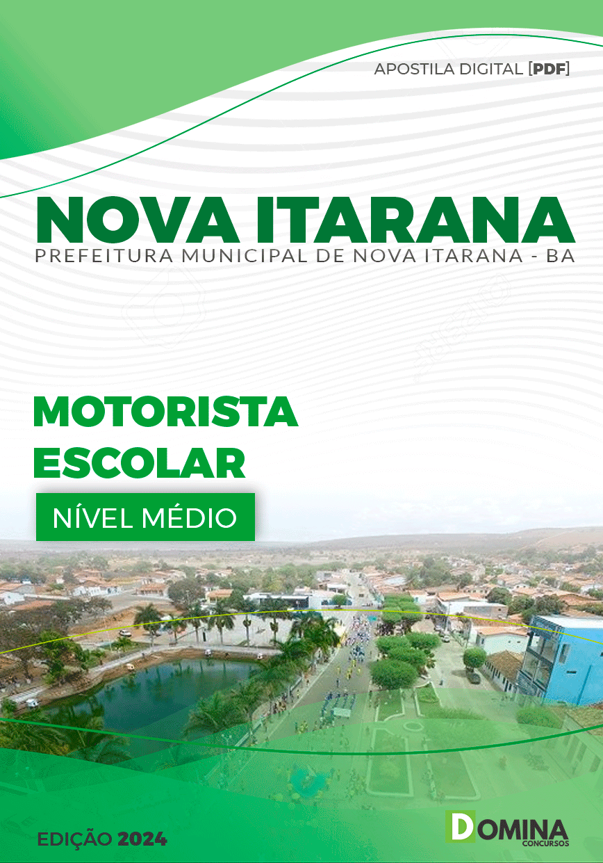 Apostila Motorista Escolar Nova Itarana BA 2024