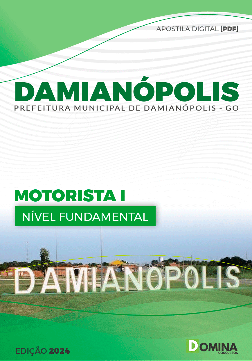 Apostila Prefeitura Damianópolis GO 2024 Motorista