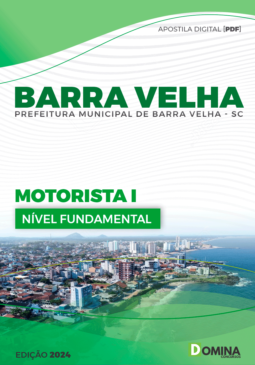 Apostila Barra Velha SC 2024 Motorista Automóvel