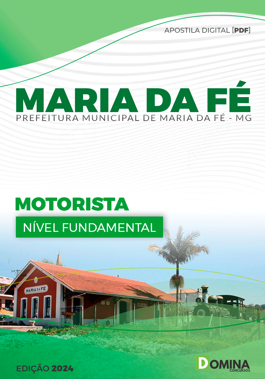 Apostila Prefeitura Maria da Fé MG 2024 Motorista