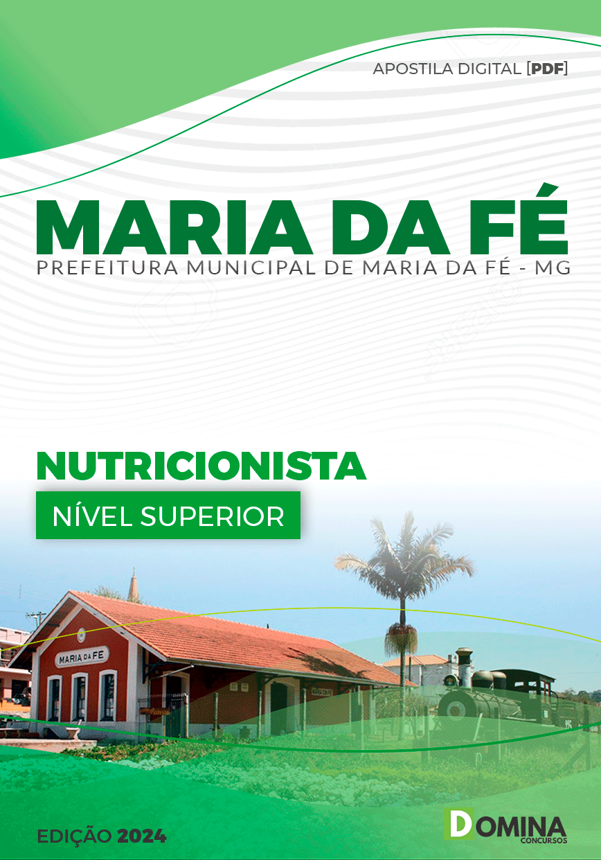 Apostila Prefeitura Maria da Fé MG 2024 Nutricionista