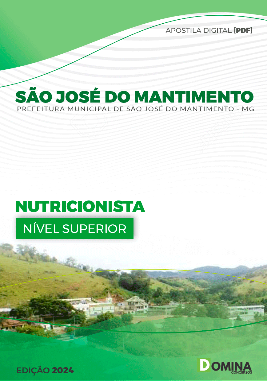 Apostila São José do Mantimento MG 2024 Nutricionista