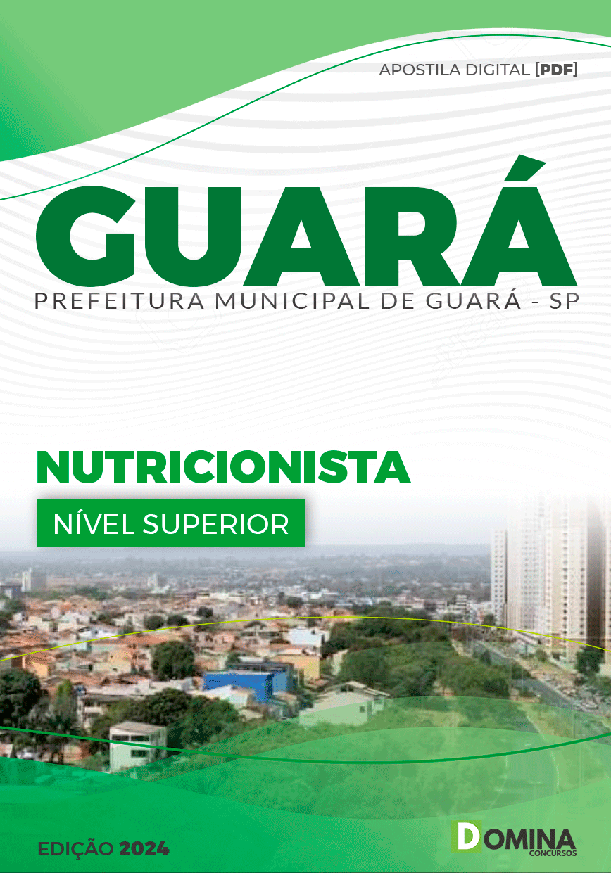 Apostila Guará SP 2024 Nutricionista