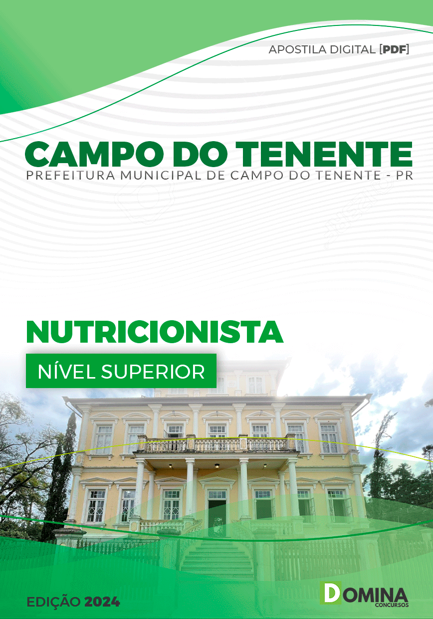 Apostila Nutricionista Campo Tenente PR 2024