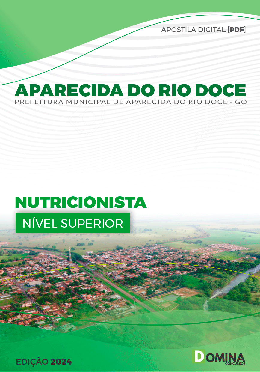 Apostila Aparecida do Rio Doce GO 2024 Nutricionista