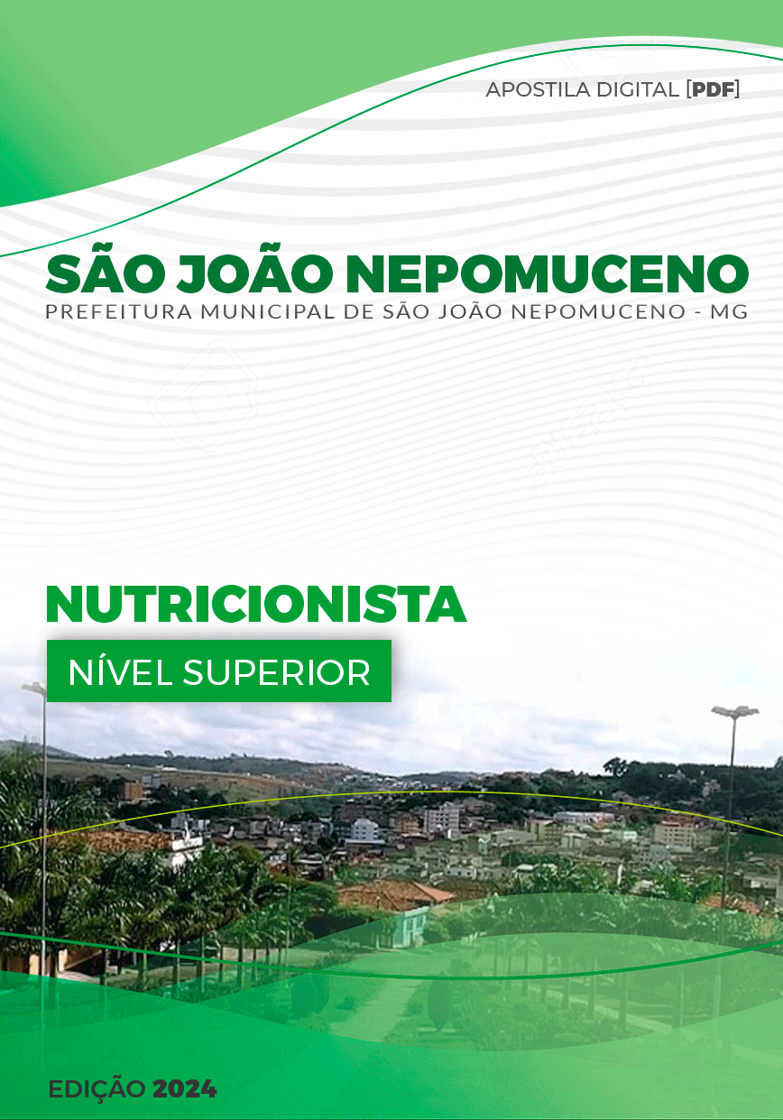 Apostila São João Nepomuceno MG 2024 Nutricionista