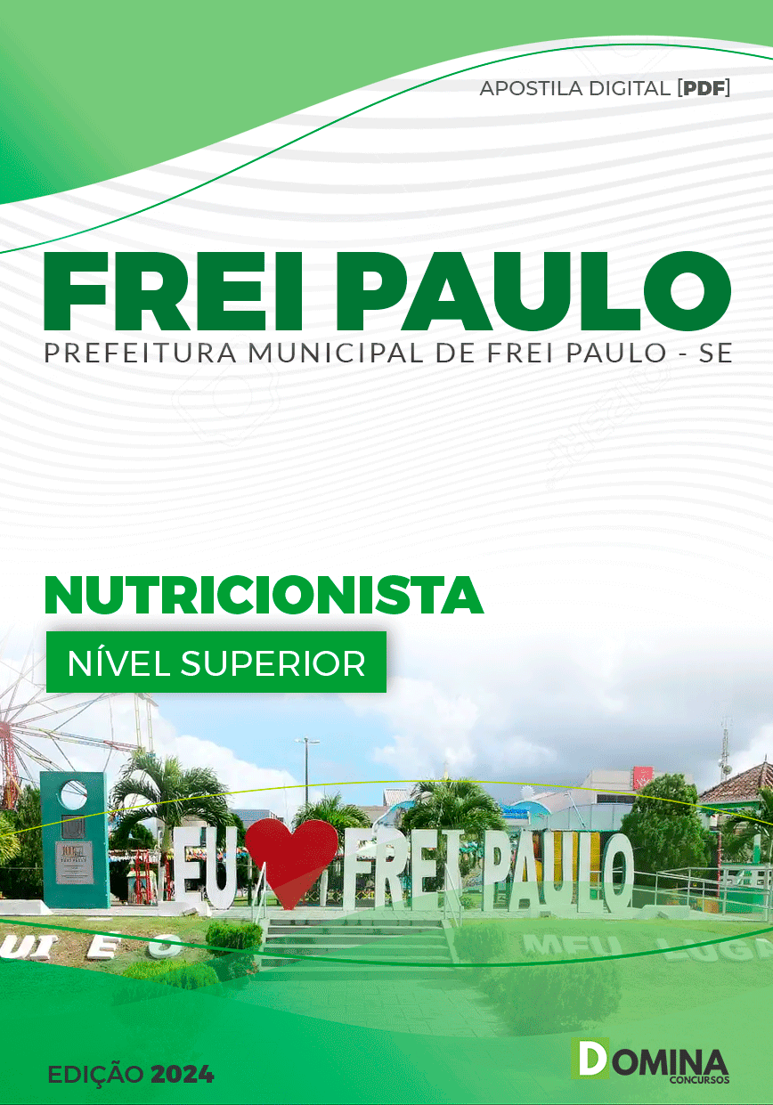 Apostila Prefeitura Frei Paulo SE 2024 Nutricionista