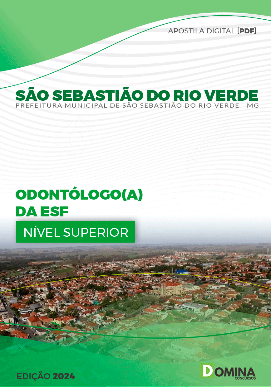 Apostila São Sebastião do Rio Verde MG 2024 Odontólogo ESF