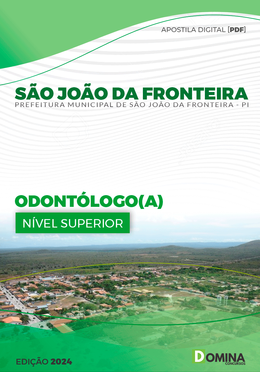 Apostila Odontólogo São João Fronteira PI 2024