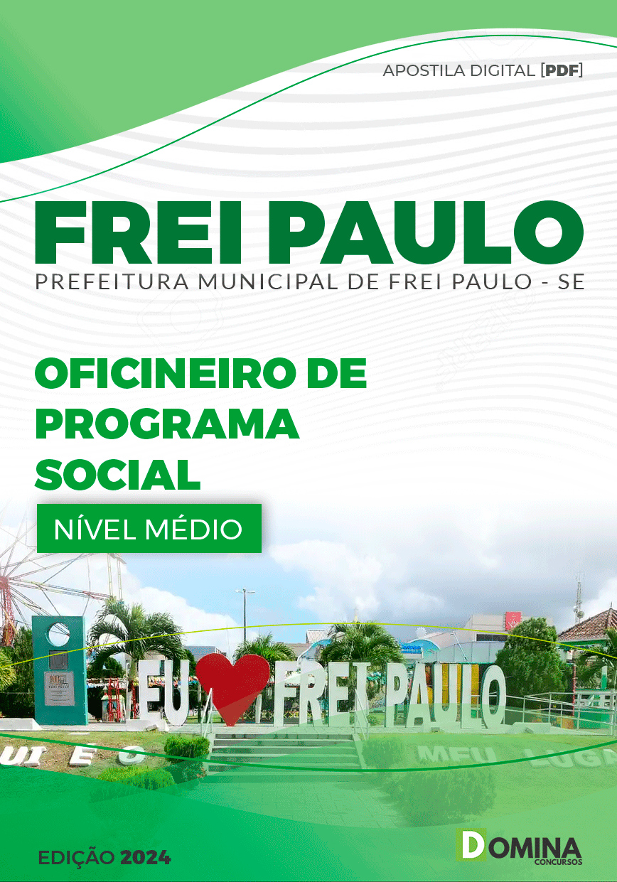 Apostila Prefeitura Frei Paulo SE 2024 Oficineiro