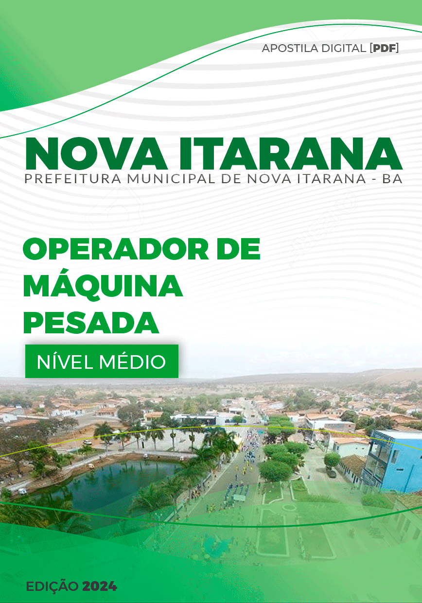 Apostila Operador de Máquina Pesada Nova Itarana BA 2024