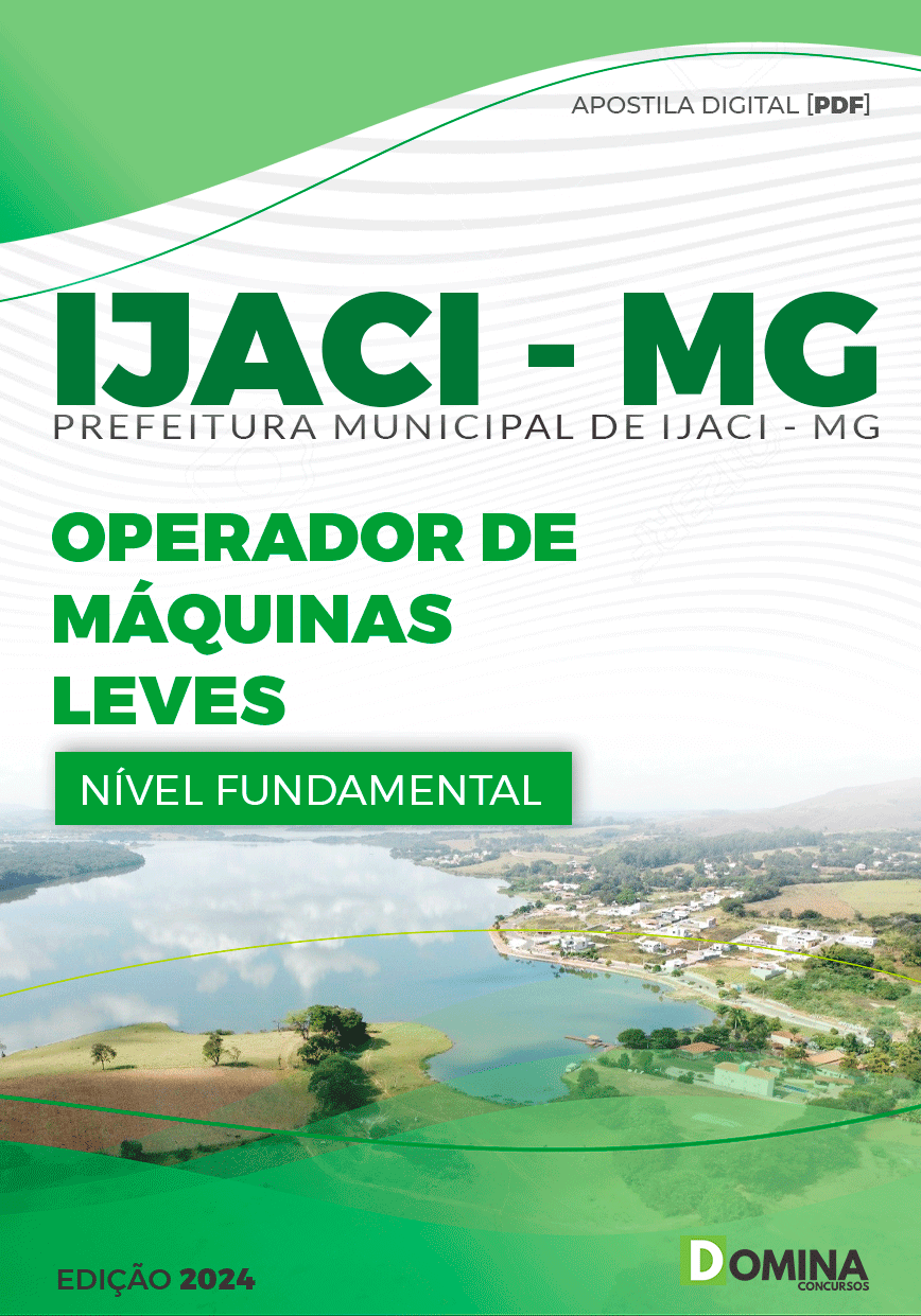 Apostila Ijaci MG 2024 Operário de Máquinas Leves