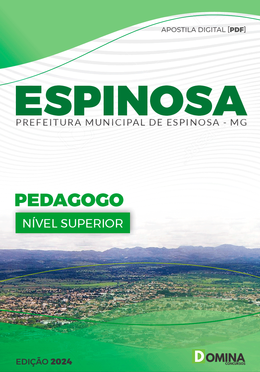 Apostila Prefeitura Espinosa MG 2024 Pedagogo