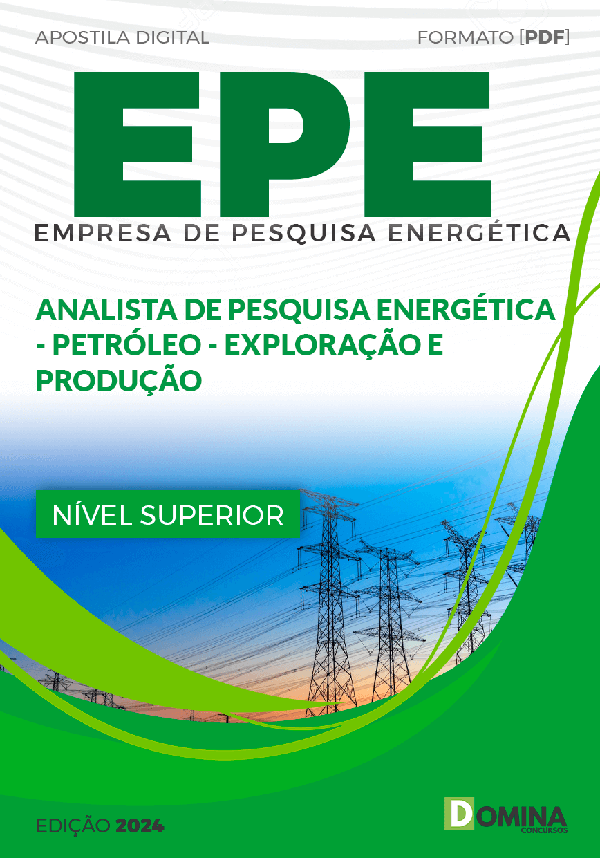 Apostila EPE 2024 Analista de Pesquisa Petróleo Exploração