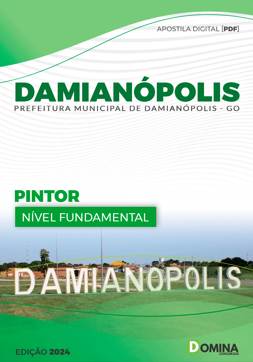Apostila Prefeitura Damianópolis GO 2024 Pintor