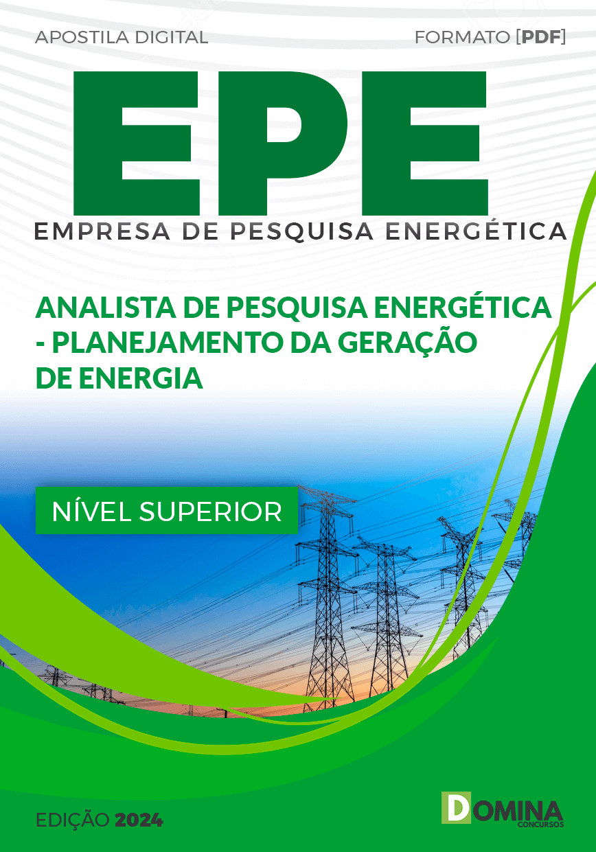 Apostila EPE 2024 Analista de Pesquisa Planejamento Ger Energia