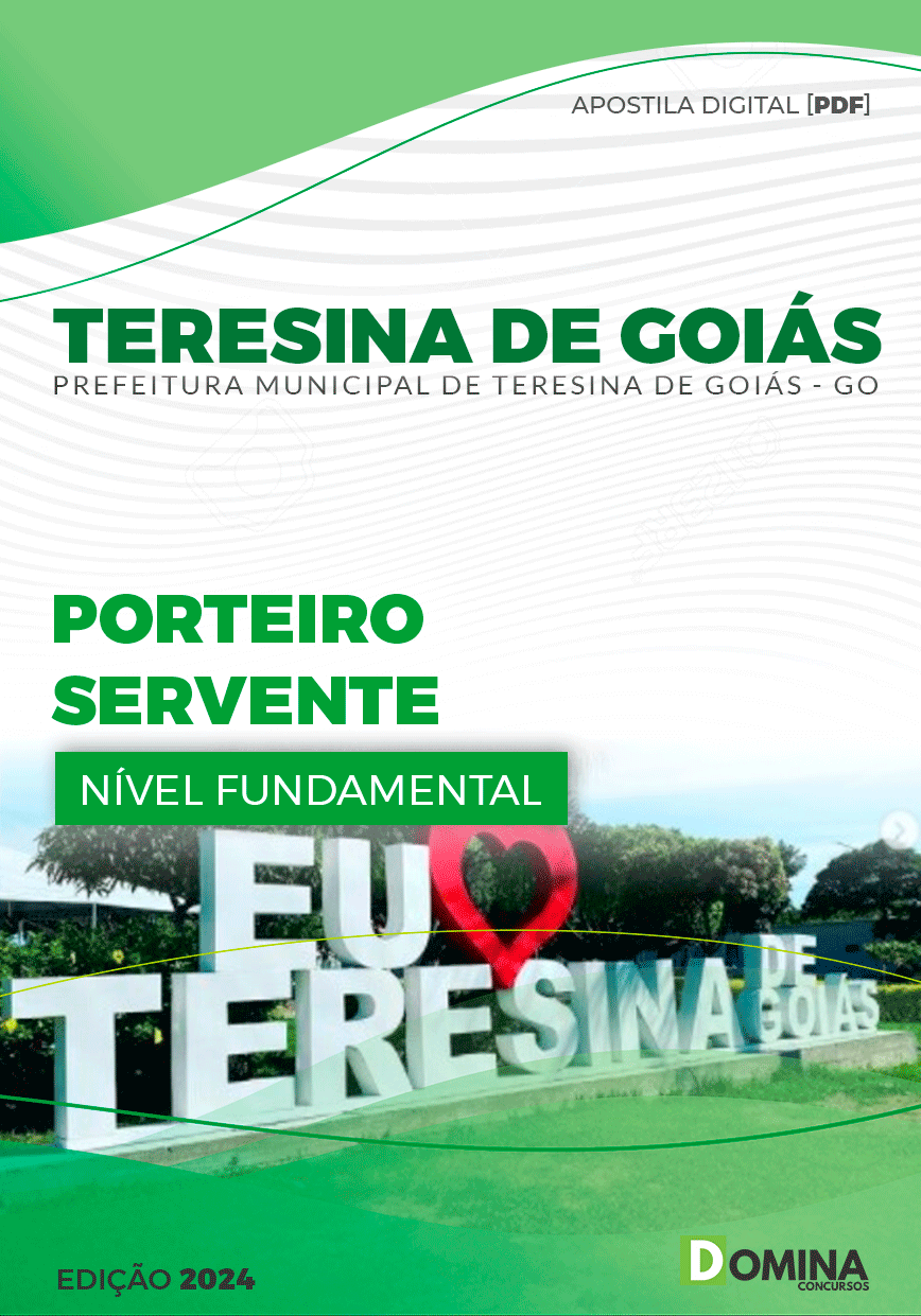 Apostila Porteiro Servente Teresina de Goiás GO 2024