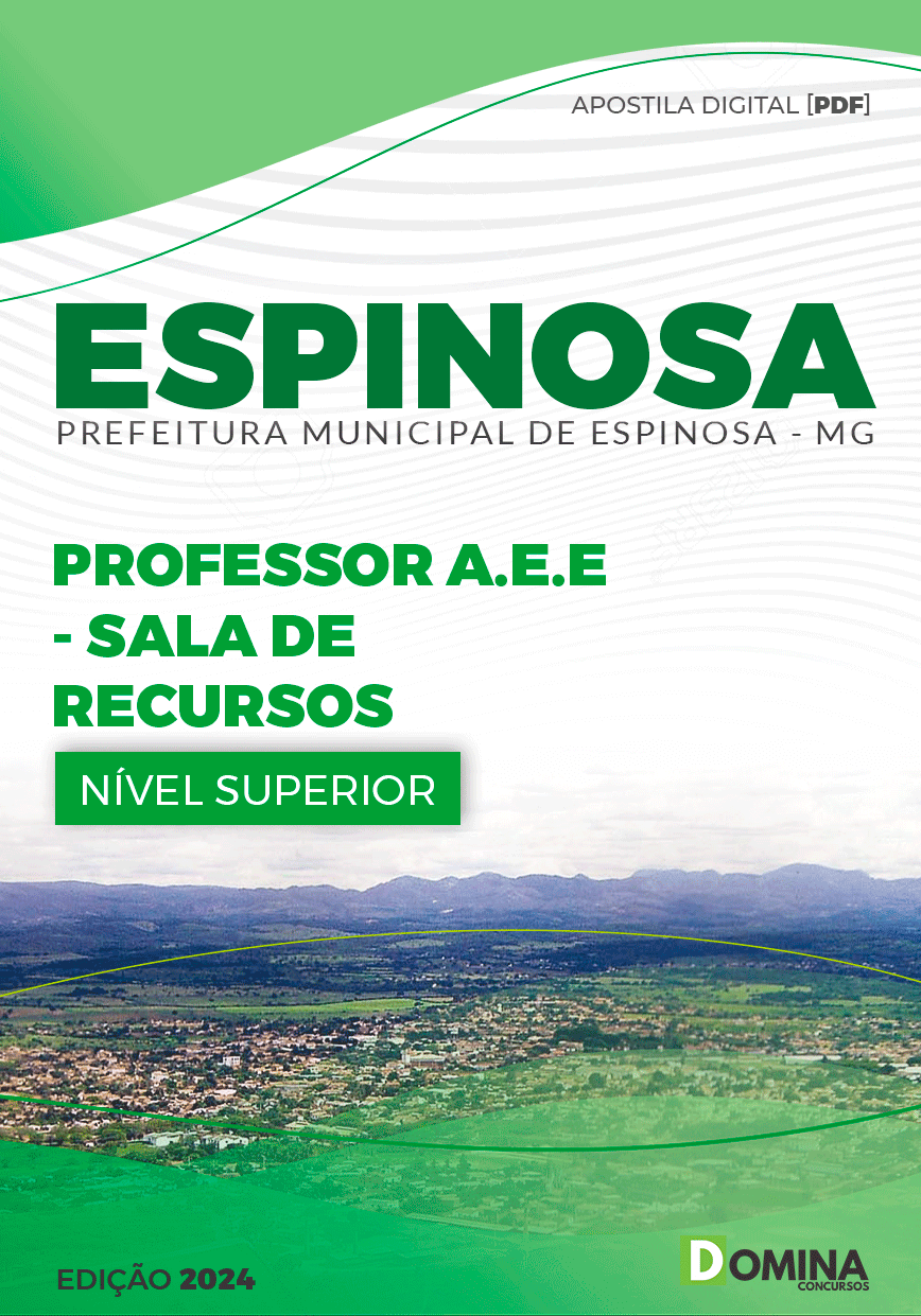 Apostila Prefeitura Espinosa MG 2024 Professor de AEE