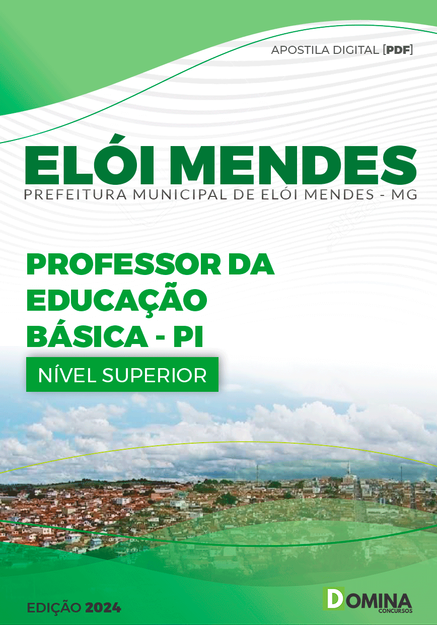 Apostila Elói Mendes MG 2024 Professor Da Educação Básica