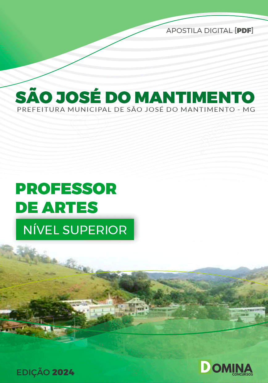 Apostila São José do Mantimento MG 2024 Professor de Artes