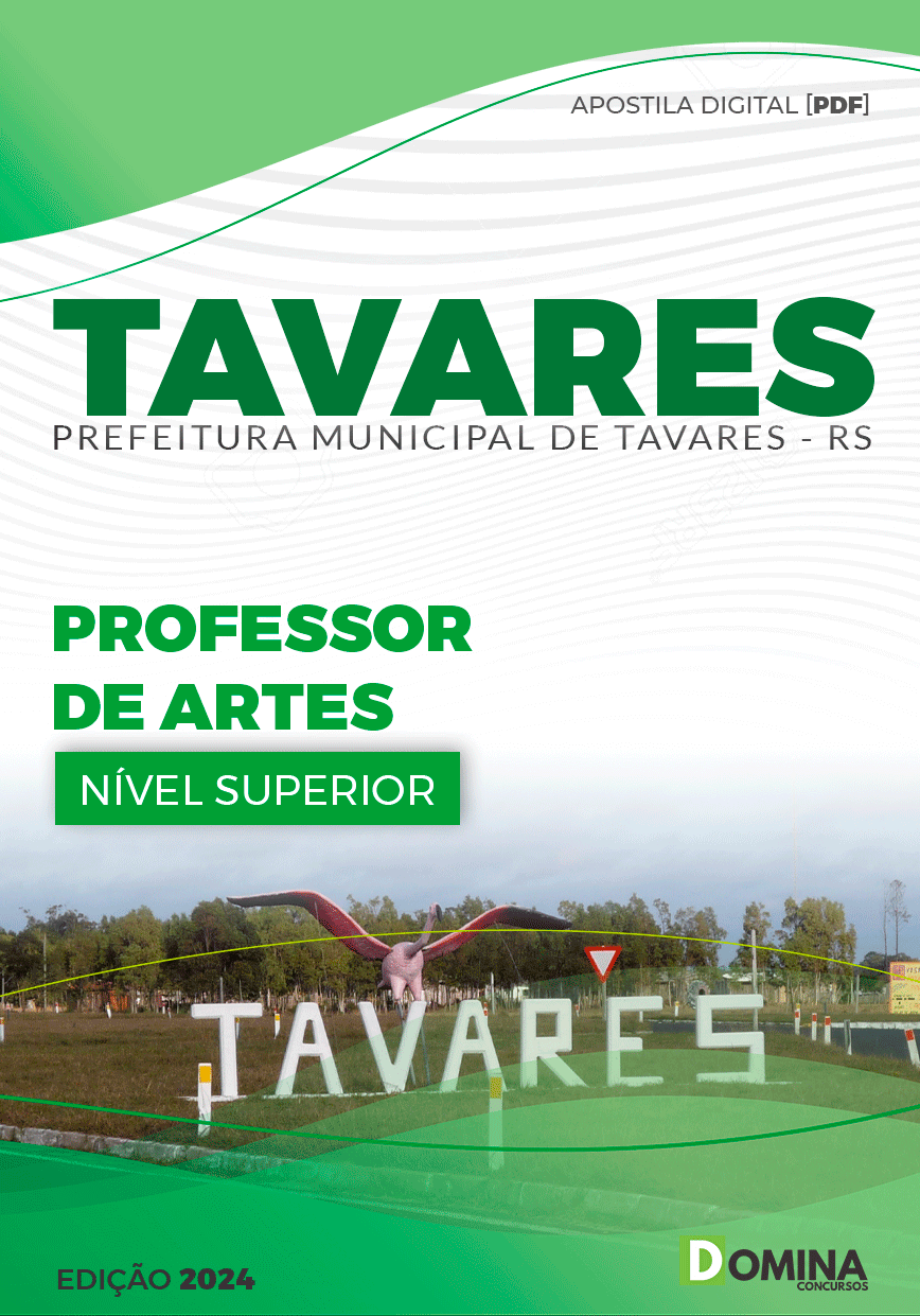 Apostila Prefeitura Tavares RS 2024 Professor De Artes