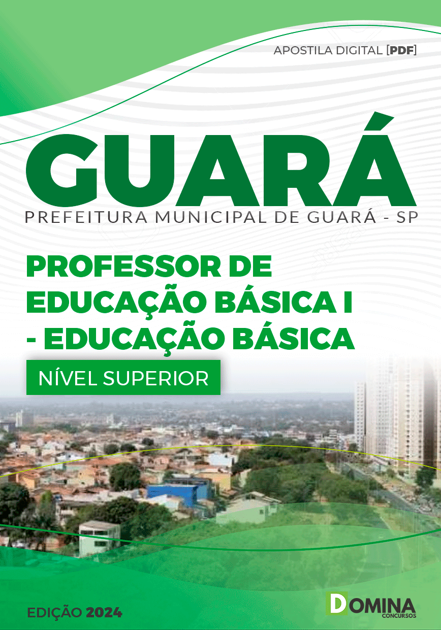 Apostila Guará SP 2024 Professor De Educação Básica