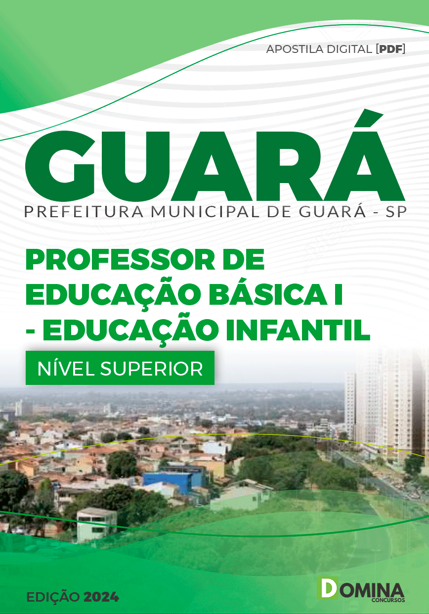 Apostila Guará SP 2024 Professor De Educação Infantil